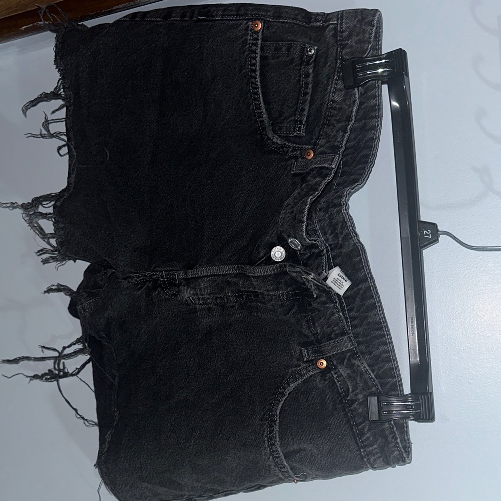 H&M Black Jean Shorts